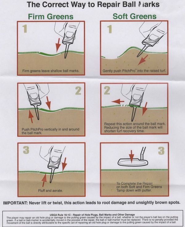 How to Repair Pitch Marks